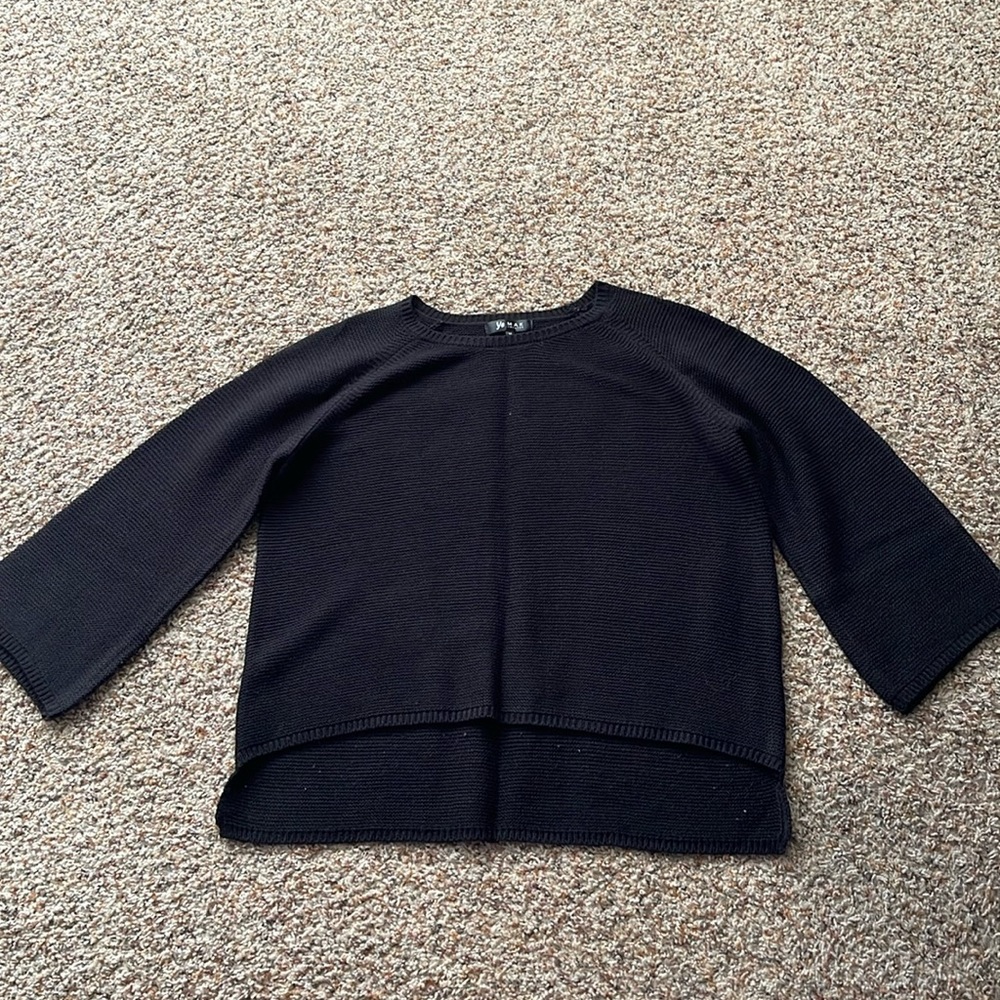 Black knit sweater